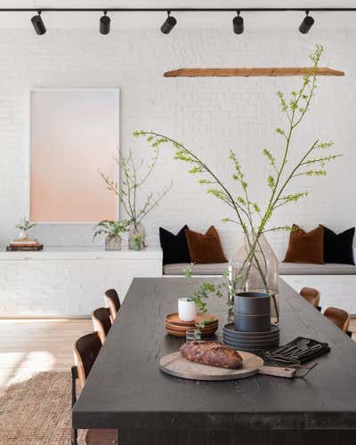 Organic Apartment Dining Room. industrial cast iron soho loft - grand street by Becky Shea Design.