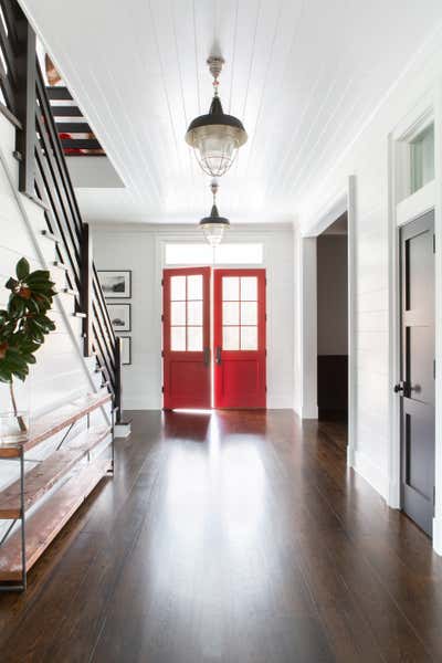  Country Family Home Entry and Hall. Upstate Farmhouse by Chango & Co..