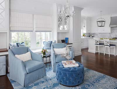  Traditional Family Home Living Room. New Lake Forest Bungalow by Frank Ponterio Interior Design.