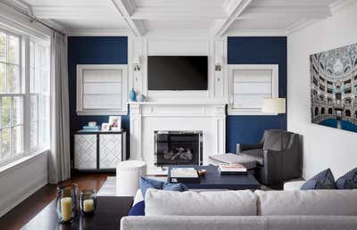  Traditional Family Home Living Room. New Lake Forest Bungalow by Frank Ponterio Interior Design.