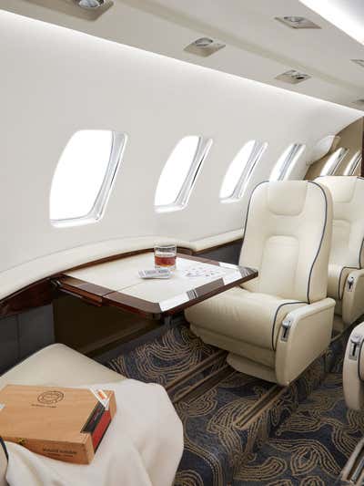  Transportation Meeting Room. Private Jet by Frank Ponterio Interior Design.