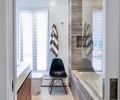  Modern Apartment Bathroom. Tribeca Industrial Sensibility by InSpace NY Design.