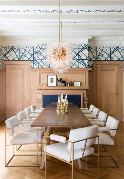 Transitional Family Home Dining Room. Historic Glam by HSH Interiors.