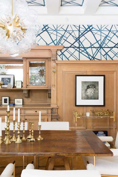  Transitional Family Home Dining Room. Historic Glam by HSH Interiors.