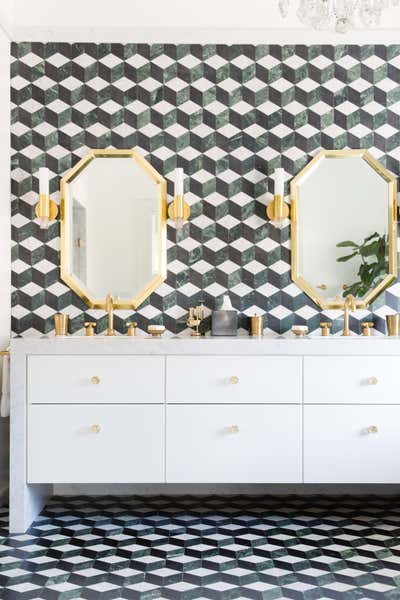  Eclectic Family Home Bathroom. Historic Glam by HSH Interiors.