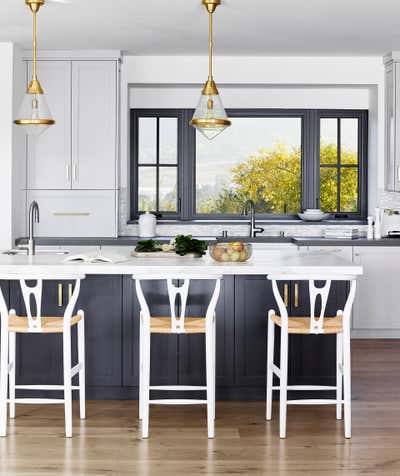  Transitional Family Home Kitchen. Cheerful Retreat by HSH Interiors.
