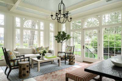  Coastal Family Home Meeting Room. Mediterranean Revival by Rosen Kelly Conway Architecture & Design.