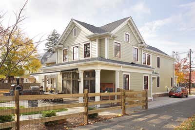 Victorian Family Home Exterior. Victorian Modern Addition by Rosen Kelly Conway Architecture & Design.