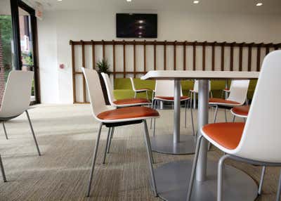 Modern Office Dining Room. Celgene Cafe by Rosen Kelly Conway Architecture & Design.