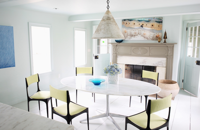 Modern Family Home Dining Room. Circa 1796 Adam House by Frank Roop Design Interiors.