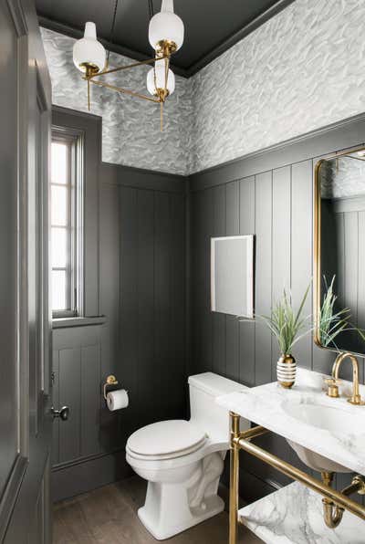  Craftsman Vacation Home Bathroom. Kirb Appeal by Cortney Bishop Design.