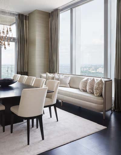 Transitional Hotel Dining Room. Four Seasons Toronto by Julie Charbonneau Design.