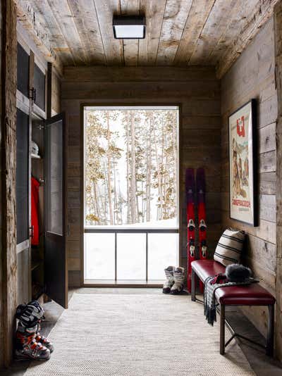  Rustic Vacation Home Storage Room and Closet. Ski Chalet by Kylee Shintaffer Design.