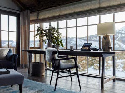  Scandinavian Vacation Home Office and Study. Ski Chalet by Kylee Shintaffer Design.