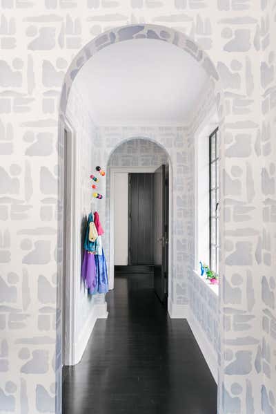  Modern Family Home Entry and Hall. Brass Monkey by Cortney Bishop Design.