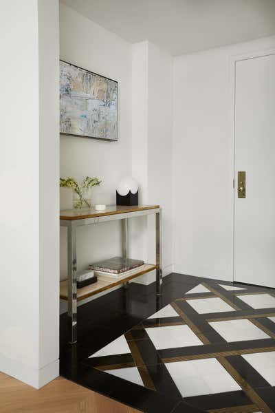  Art Deco Apartment Entry and Hall. East 72nd Street Residence by Frederick Tang Architecture.