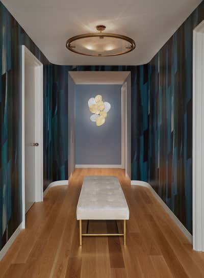  Art Deco Apartment Entry and Hall. East 72nd Street Residence by Frederick Tang Architecture.