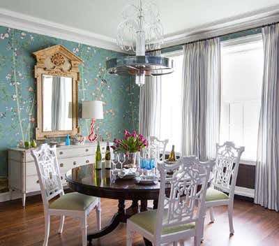  Traditional Family Home Dining Room. Lake Shore Drive Co-op by Summer Thornton Design .