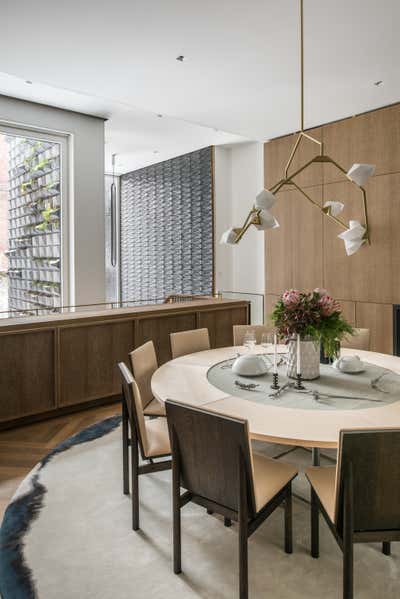 Modern Family Home Dining Room. Upper East Side Townhouse by MKCA // Michael K Chen Architecture.