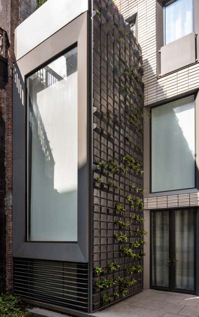  Modern Family Home Exterior. Upper East Side Townhouse by MKCA // Michael K Chen Architecture.