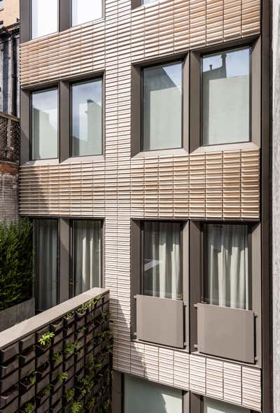  Modern Family Home Exterior. Upper East Side Townhouse by MKCA // Michael K Chen Architecture.