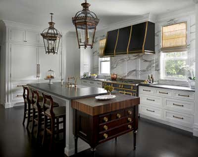  Modern Family Home Kitchen. Historic Residence by Frank Ponterio Interior Design.