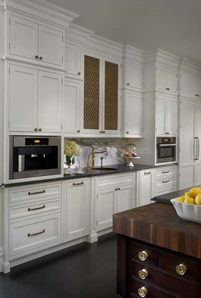  Traditional Family Home Kitchen. Historic Residence by Frank Ponterio Interior Design.