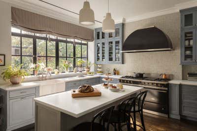  Transitional Family Home Kitchen. Boerum Hill Brownstone by Lauren Stern Design.