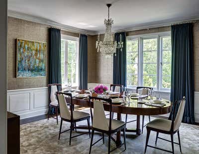 Modern Vacation Home Dining Room. Darien Waterfront by The Brooklyn Studio.