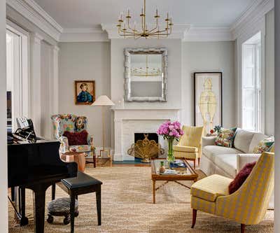  Traditional Family Home Living Room. Boerum Hill Greek Revival, No. 2 by The Brooklyn Studio.