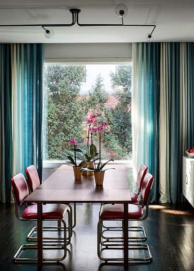  Eclectic Family Home Dining Room. Boerum Hill Greek Revival, No. 1 by The Brooklyn Studio.