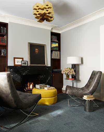  Mid-Century Modern Family Home Office and Study. Brooklyn Heights Greek Revival, No. 3 by The Brooklyn Studio.