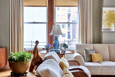  Traditional Apartment Living Room. Classic Decor for Coveted Tribeca Loft  by InSpace NY Design.