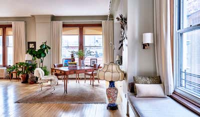  Craftsman Traditional Apartment Office and Study. Classic Decor for Coveted Tribeca Loft  by InSpace NY Design.
