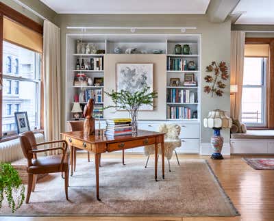  Traditional Apartment Office and Study. Classic Decor for Coveted Tribeca Loft  by InSpace NY Design.