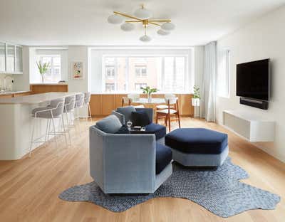  Modern Apartment Open Plan. East 72nd Street Residence by Frederick Tang Architecture.