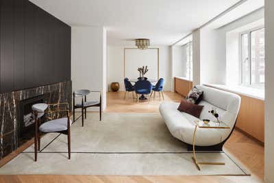  Modern Apartment Open Plan. East 72nd Street Residence by Frederick Tang Architecture.