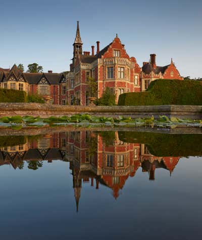  English Country Country House Exterior. Madresfield Court by Todhunter Earle Interiors.