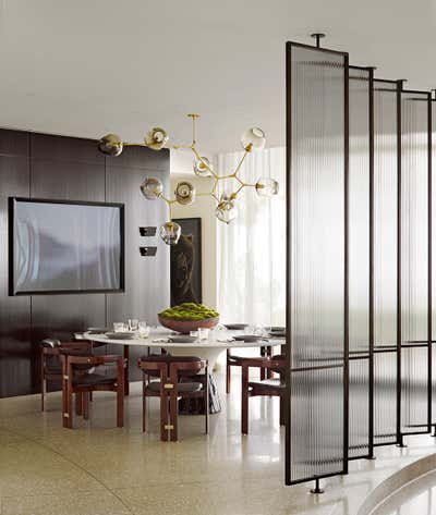 Modern Family Home Dining Room. Beverly Hills Estate by Jamie Bush + Co..