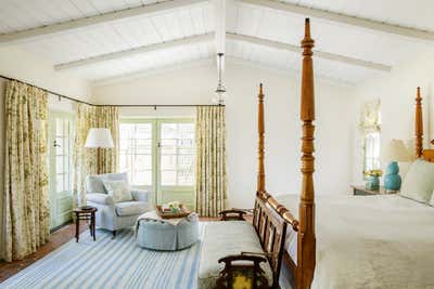  Transitional Family Home Bedroom. Landmarked Santa Monica Monterey Colonial by Christine Markatos Design.