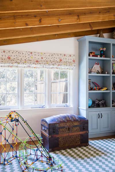  Transitional Family Home Children's Room. Landmarked Santa Monica Monterey Colonial by Christine Markatos Design.