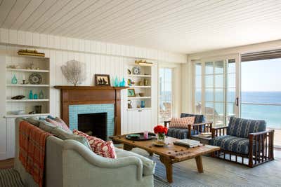  Coastal Beach House Living Room. Malibu Cottage by Christine Markatos Design.