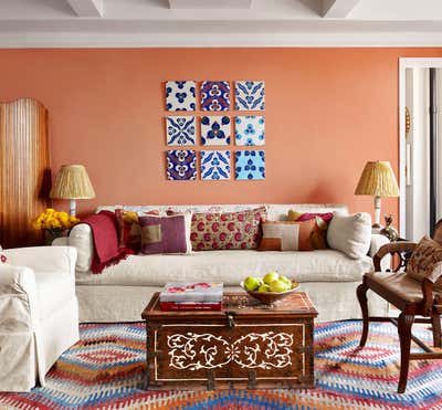  Mediterranean Apartment Living Room. SARA'S NEW YORK CITY APARTMENT by Sara Bengur Interiors.