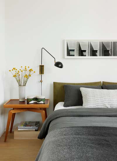 Contemporary Bachelor Pad Bedroom. San Francisco Townhouse by Jamie Bush + Co..