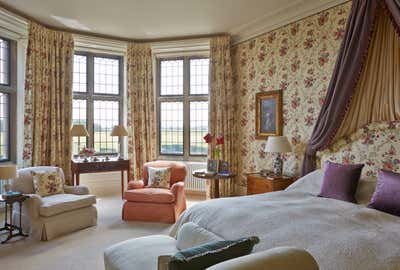  English Country Bedroom. Madresfield Court by Todhunter Earle Interiors.