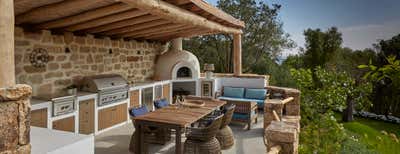  Coastal Mediterranean Vacation Home Patio and Deck. Sardinia by Todhunter Earle Interiors.