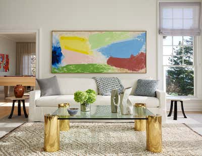  Eclectic Beach House Living Room. Waterfront Estate  by Frampton Co.