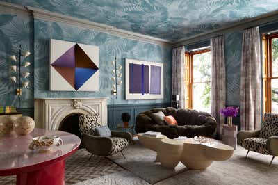  Eclectic Modern Mixed Use Office and Study. Brooklyn Heights Designer Showhouse  by Frampton Co.