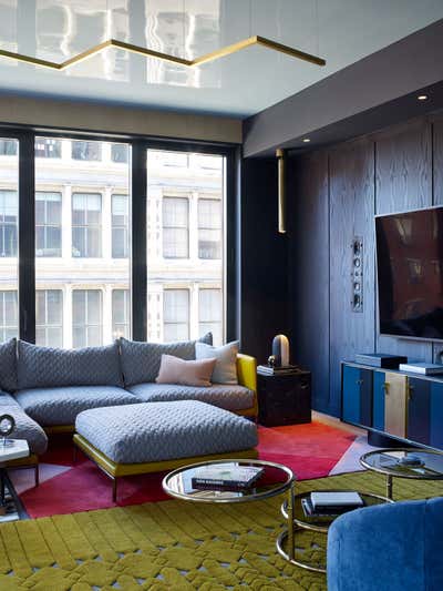 Modern Bachelor Pad Living Room. Sun Loft  by Frampton Co.