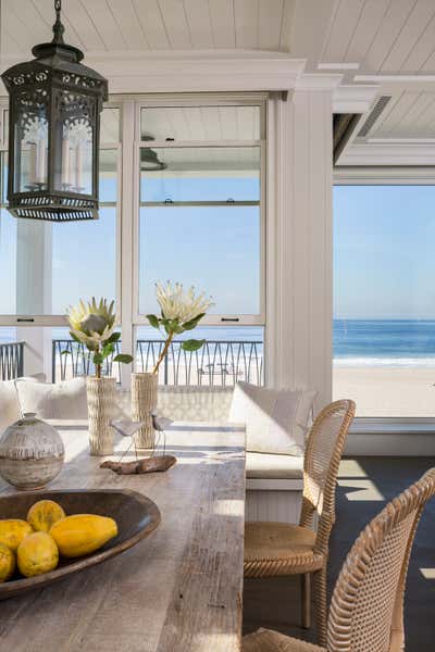 Coastal Vacation Home Dining Room. Manhattan Beach Family Home  by Jeff Andrews - Design.